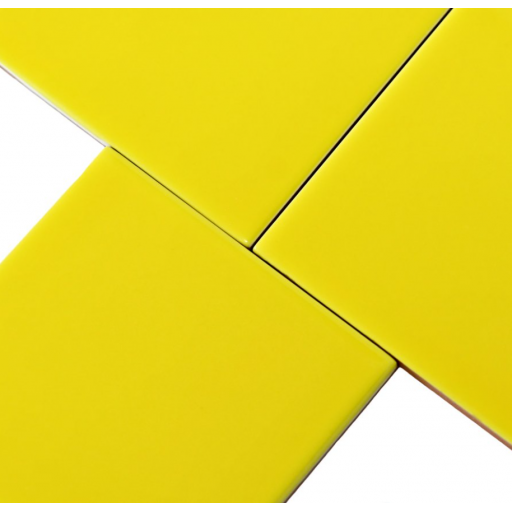 Керамическая плитка Modern Ceramics Mini Tile Yellow glossy 9,9*9,9 желтая